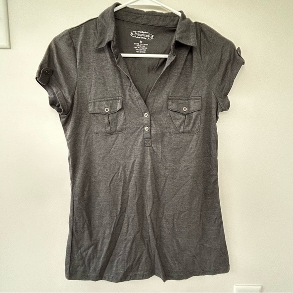 Maurices Tops - Maurices Gray Button Down Shirt medium